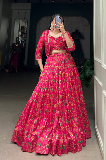 pink lehenga,plus size available,Comfort Fit,Premium Fabric,Express Delivery.