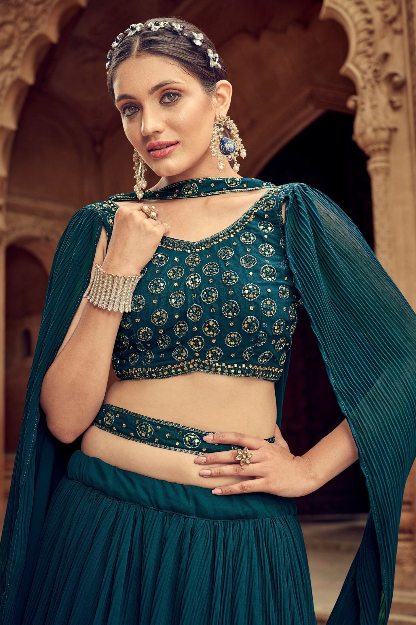 "Your go-to lehengas for desi events in the USA."