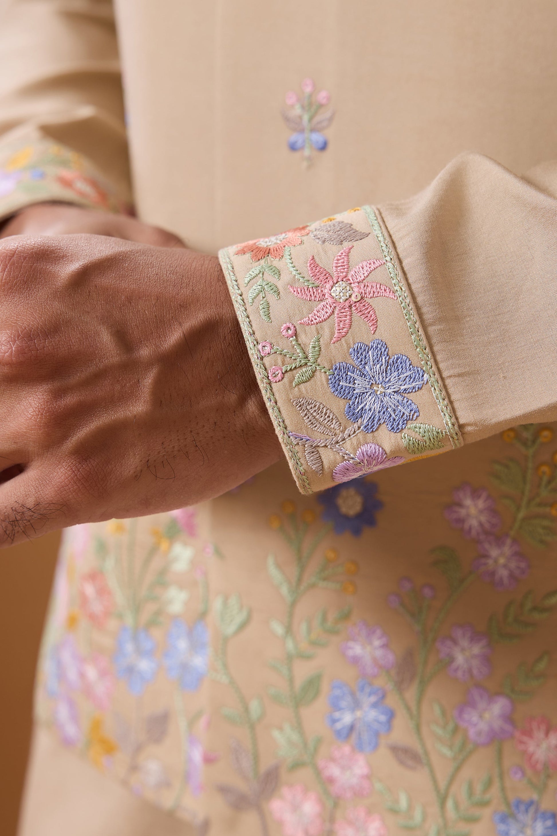 Indian Kurta Showcasing Premium Indian Mens Clothes Look