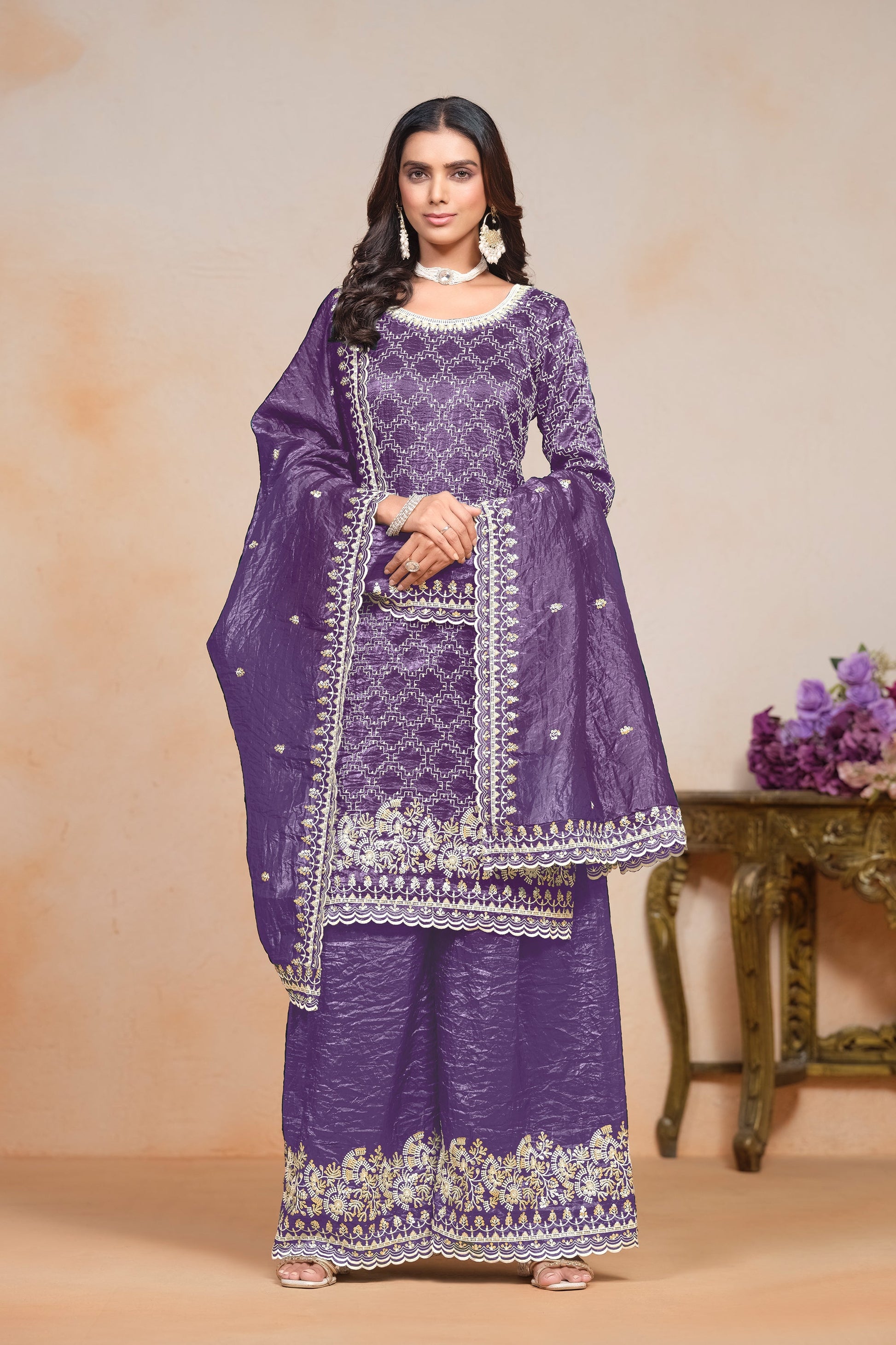 Pakistani Designer Ethnic Style Party Dress