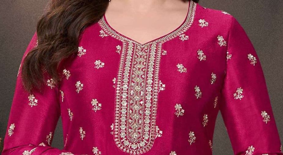 Ethnic Style Ready To Wear Embroidered Traditional Look Set 