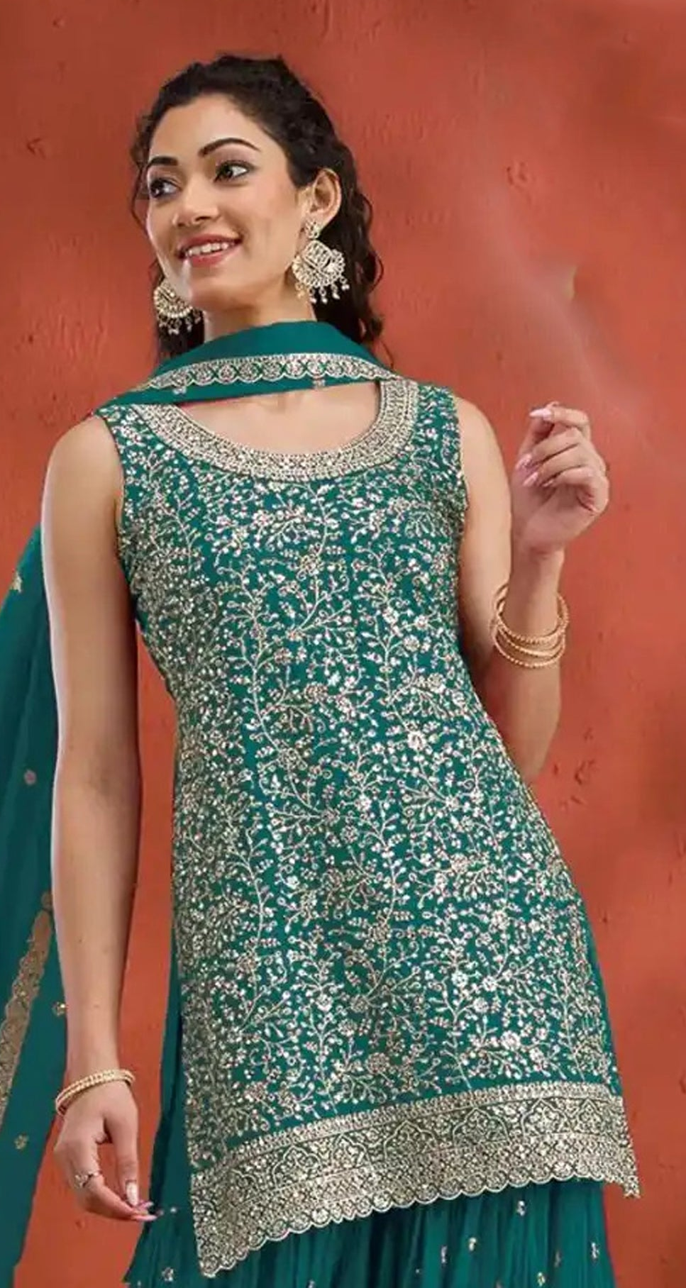Luxury Indian Designer palazzo Suit For Women Outfit 