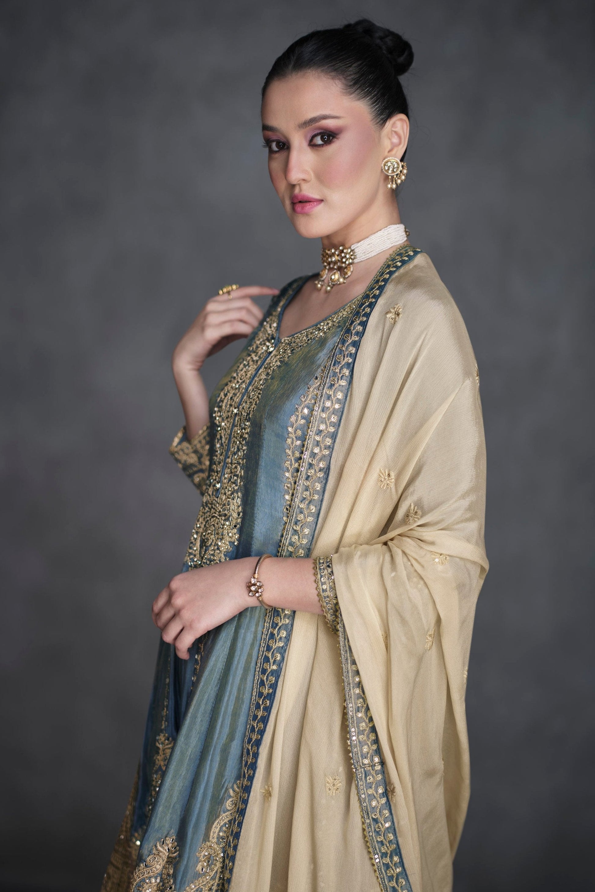 Indian wedding Designer Traditional Look Palazzo Suit 