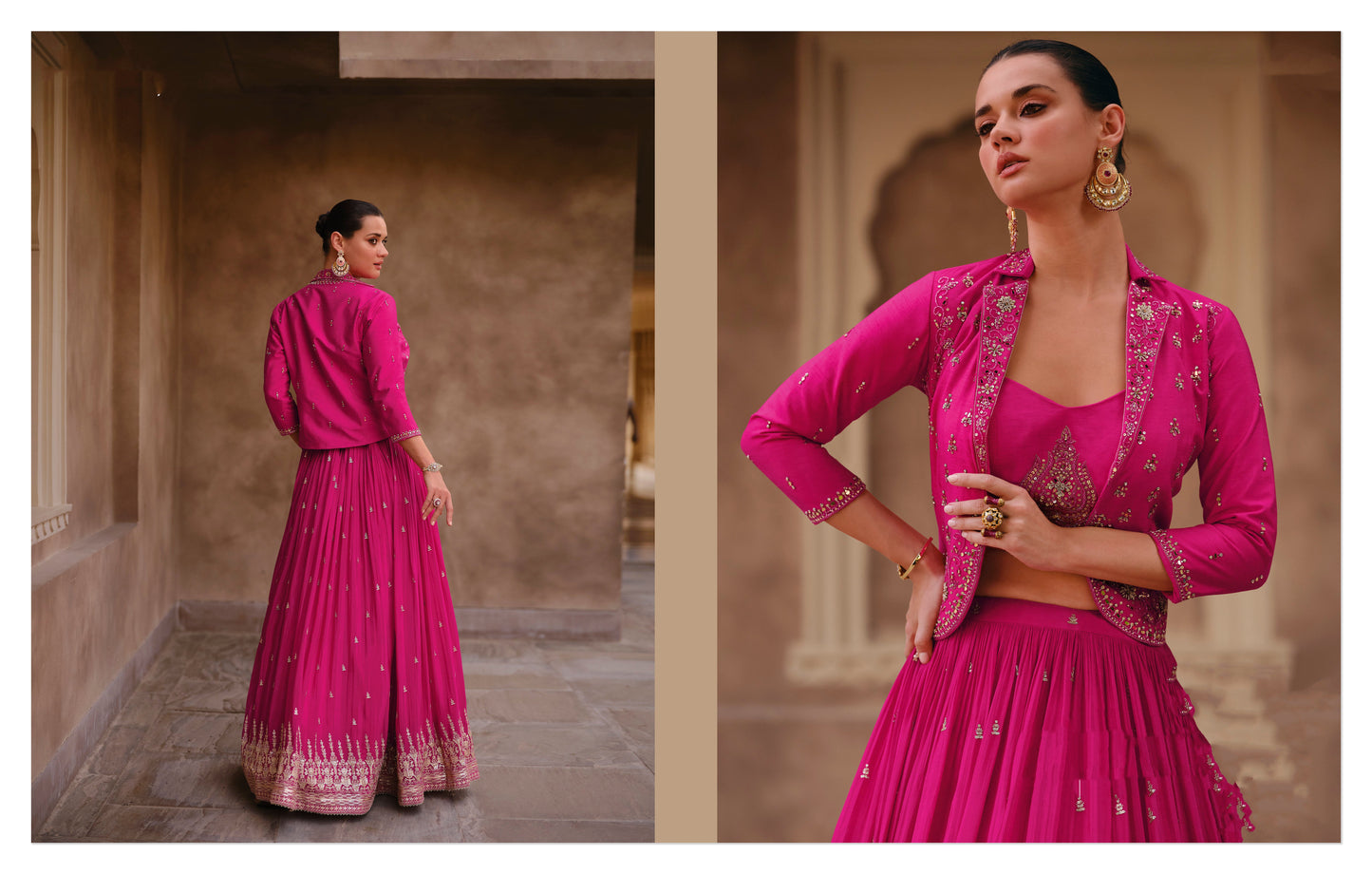 Function Party Wear Pink Georgette Lehenga Choli Embroidery Work for Her Girl