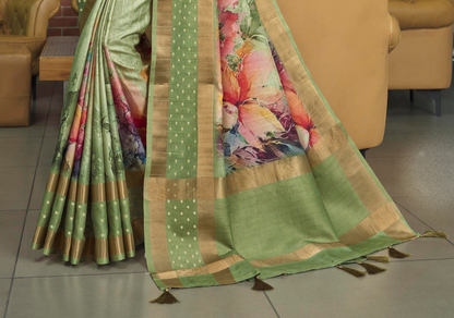 Ethnic Indian Wedding Silk Saree with Stitched Blouse â€” Perfect Gift