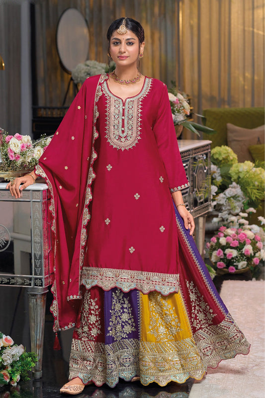 Designer Anarkali suits online with fast shipping USA 