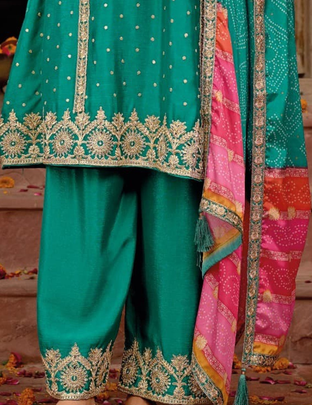 Fancy Anarkali gown for parties and receptions USA 