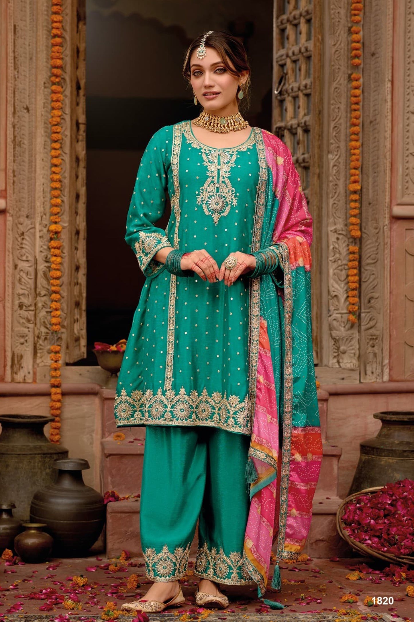 Fancy Anarkali gown for parties and receptions USA 
