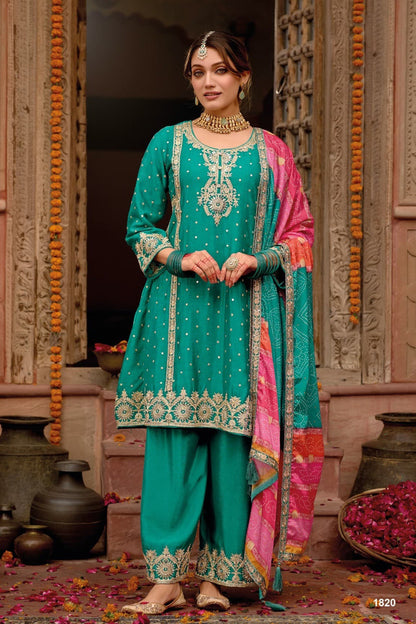 Fancy Anarkali gown for parties and receptions USA 