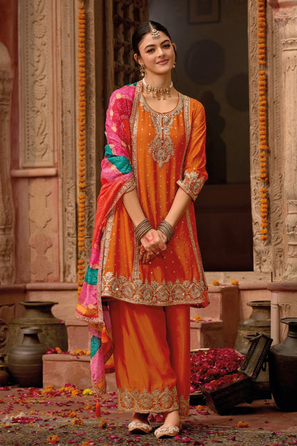 Flared Anarkali gown for festive occasions in USA 
