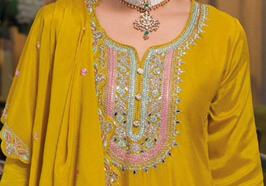 Bridal wear Anarkali with dupatta USA 