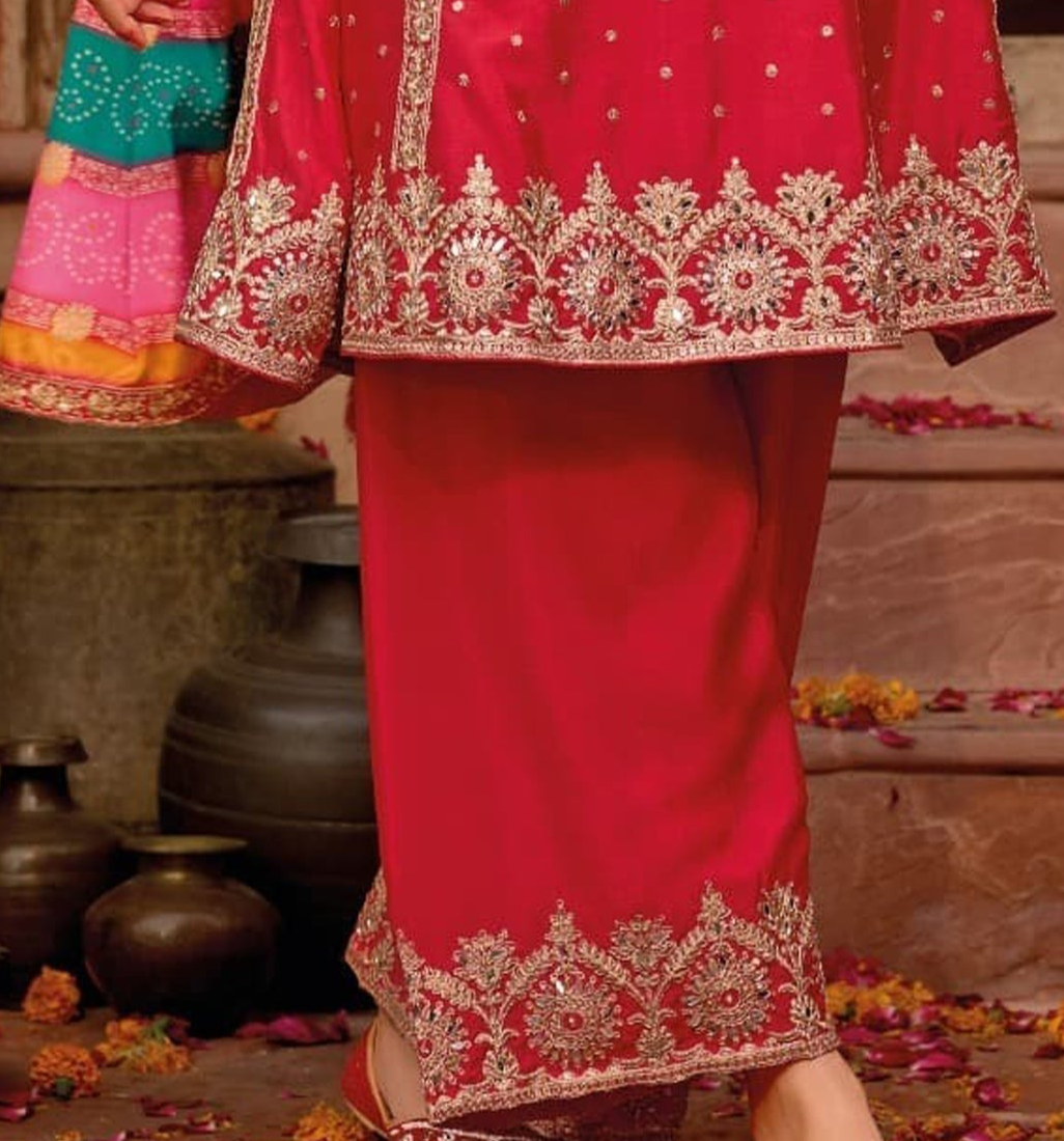 Embroidered floor length Anarkali shipped from USA 