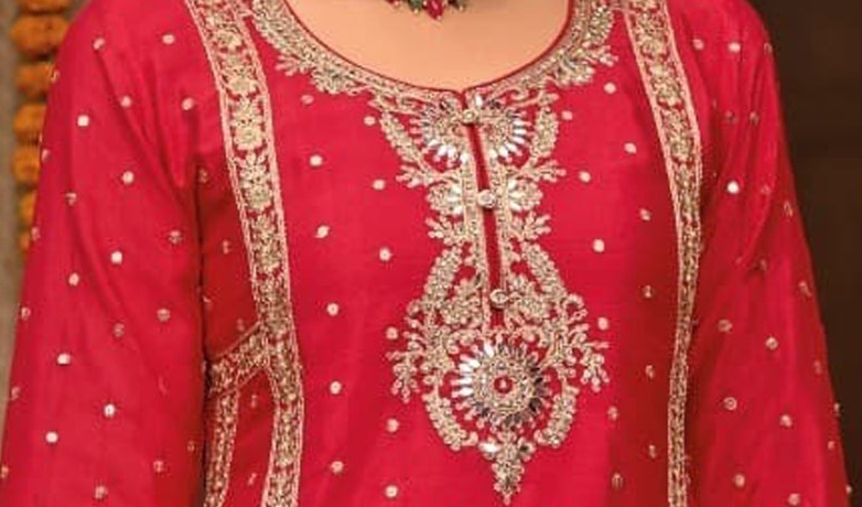 Embroidered floor length Anarkali shipped from USA 