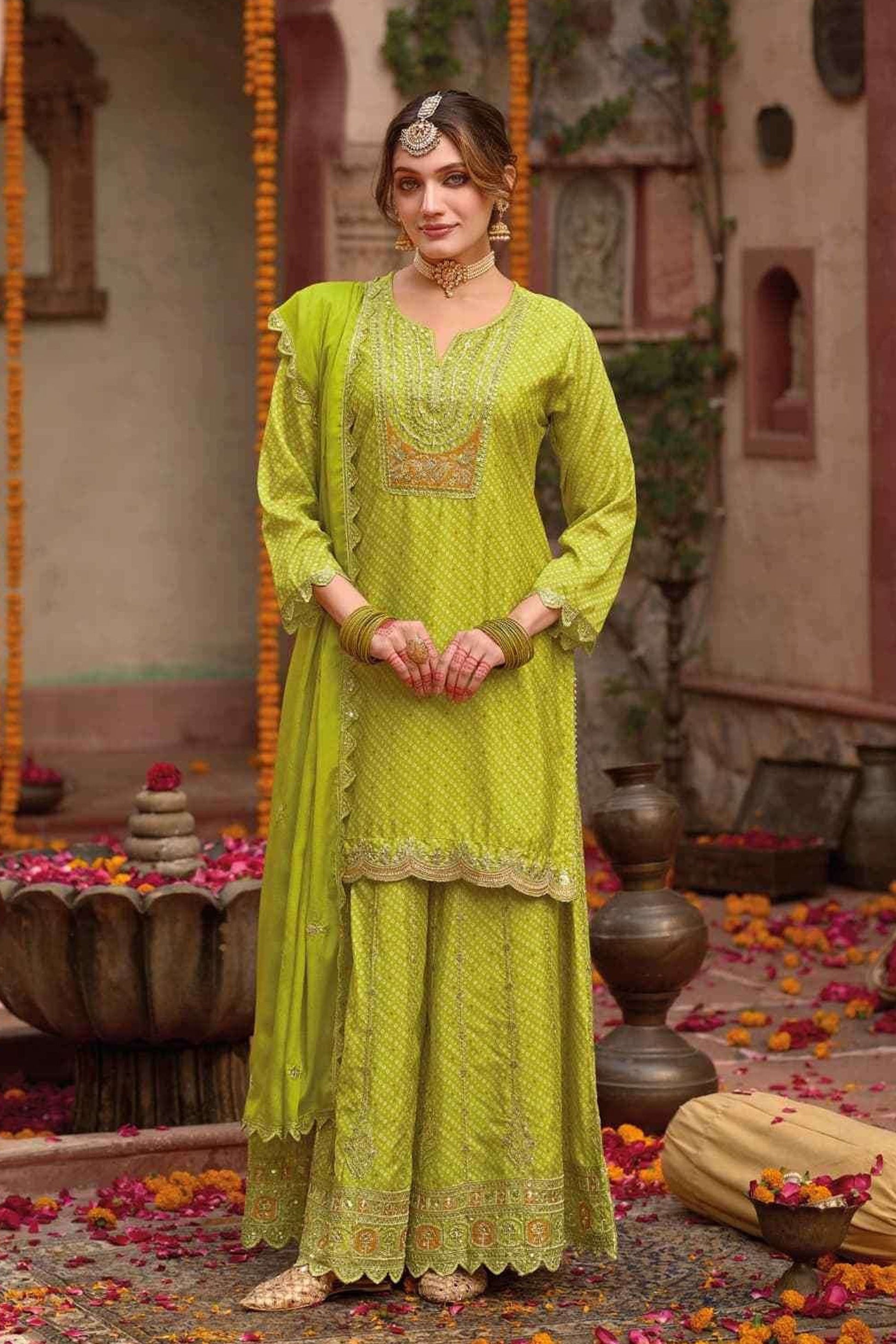 Traditional Indian Anarkali dress with express delivery 