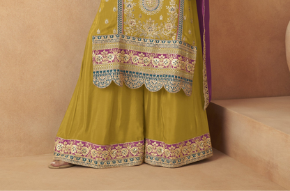 Bridal Anarkali gown with dupatta shipped from USA 