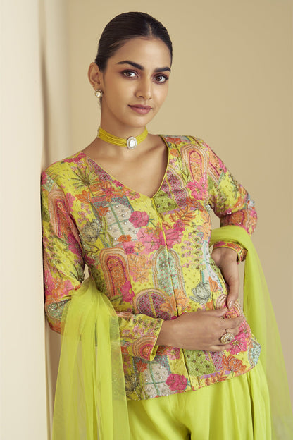 Elegant Anarkali party gown for wedding guest USA
