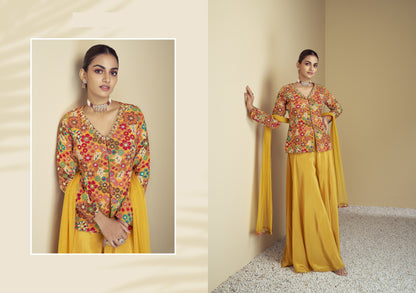 Bridal Anarkali gown with dupatta shipped from USA
