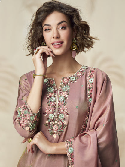 Pink Plazzo for a Wedding – Sweet and lovely, perfect for bridesmaids and guests.