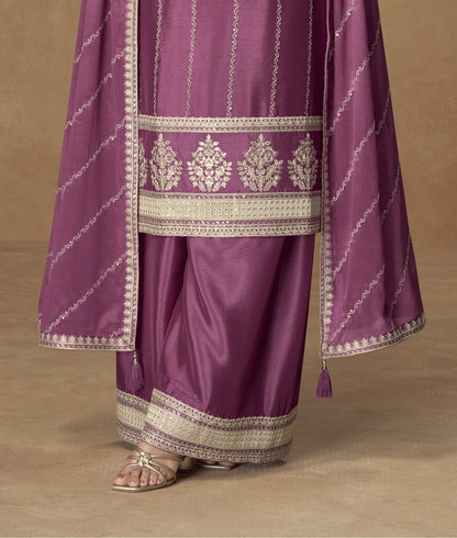 Chinon Silk Designer Traditional Look Palazzo 