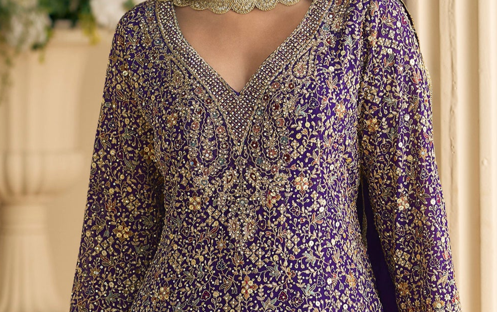 Ready To Wear Pakistani Palazzo Suit Traditional Indian Wedding Dress Online USA