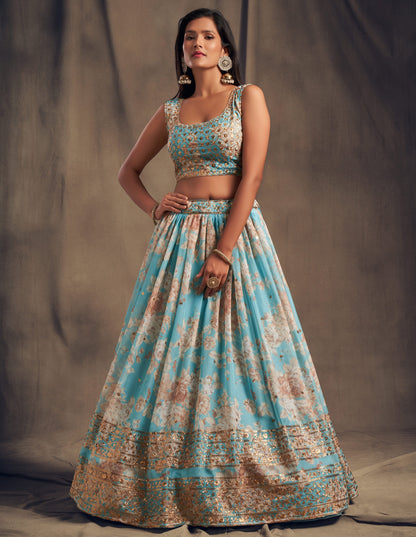 "Dazzling lehengas for Eid and Diwali in the USA." 