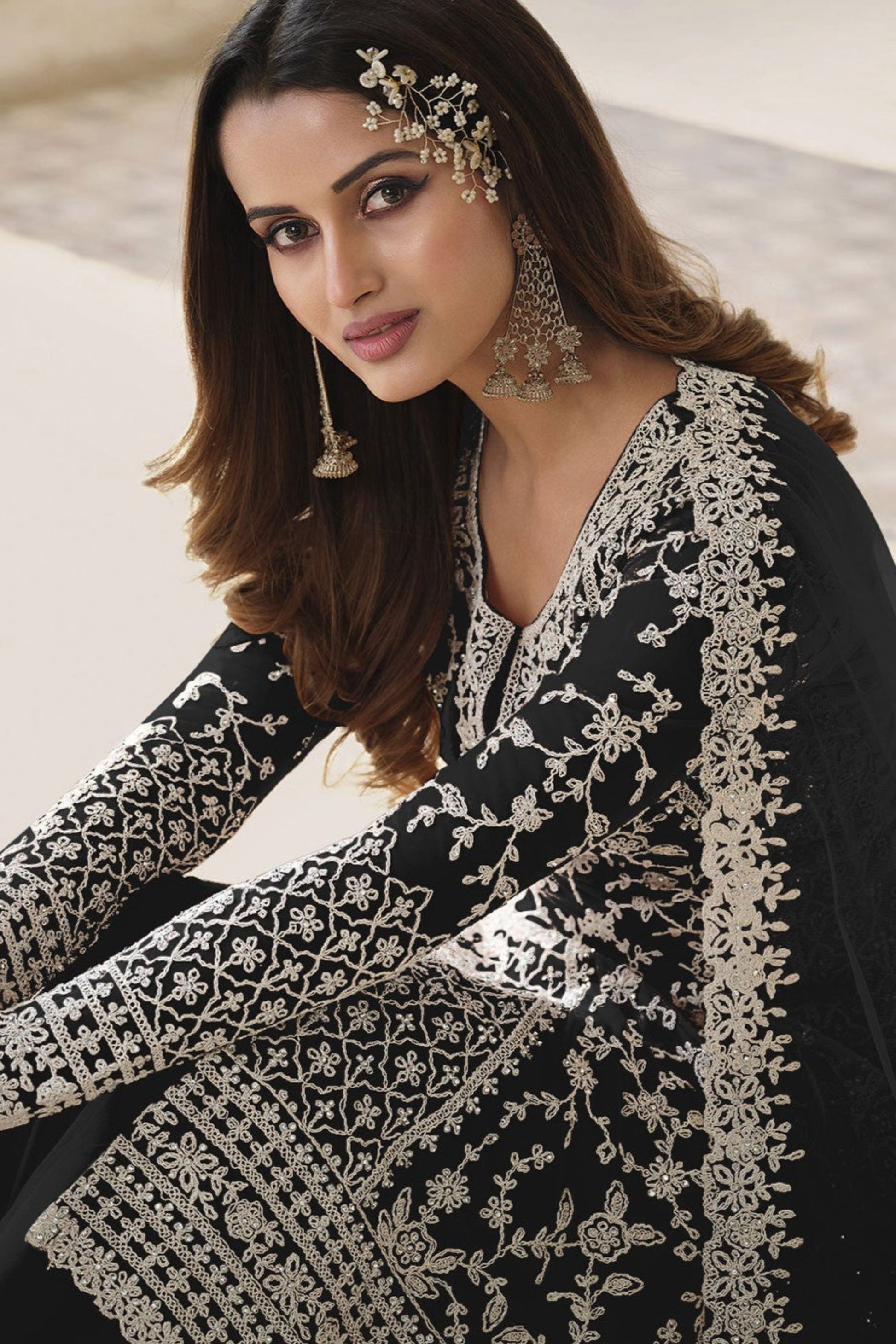 Heavy Embroidery Worked Ready to Wear Salwar Kameez Suit for Her 