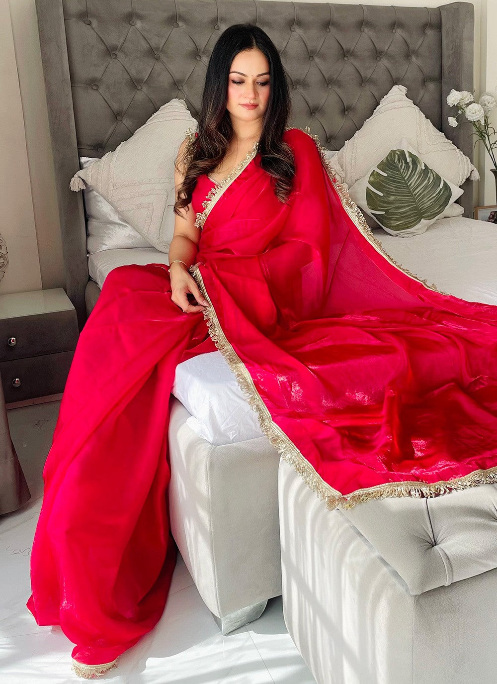 Saree – Effortless ethnic charm, ready to wear. 