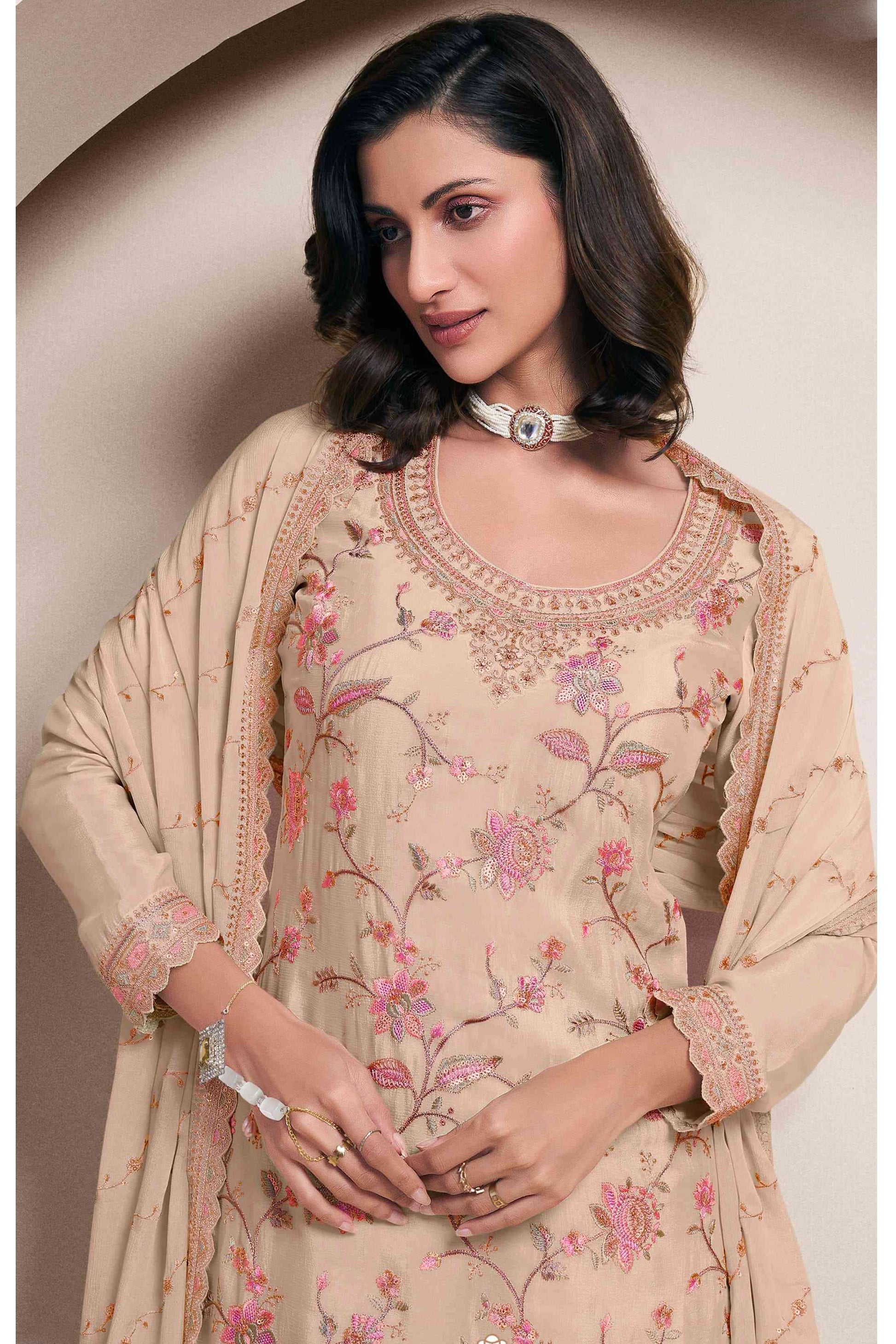 Pakistani Indian Function Party Wear Salwar Kameez Palazzo Dupatta Dress USA Women's