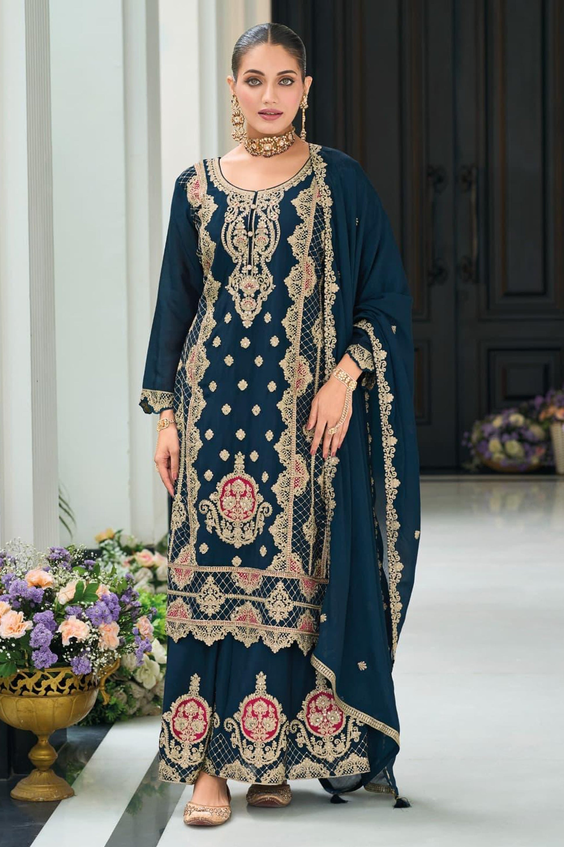 Anarkali suit with churidar ready to ship USA 