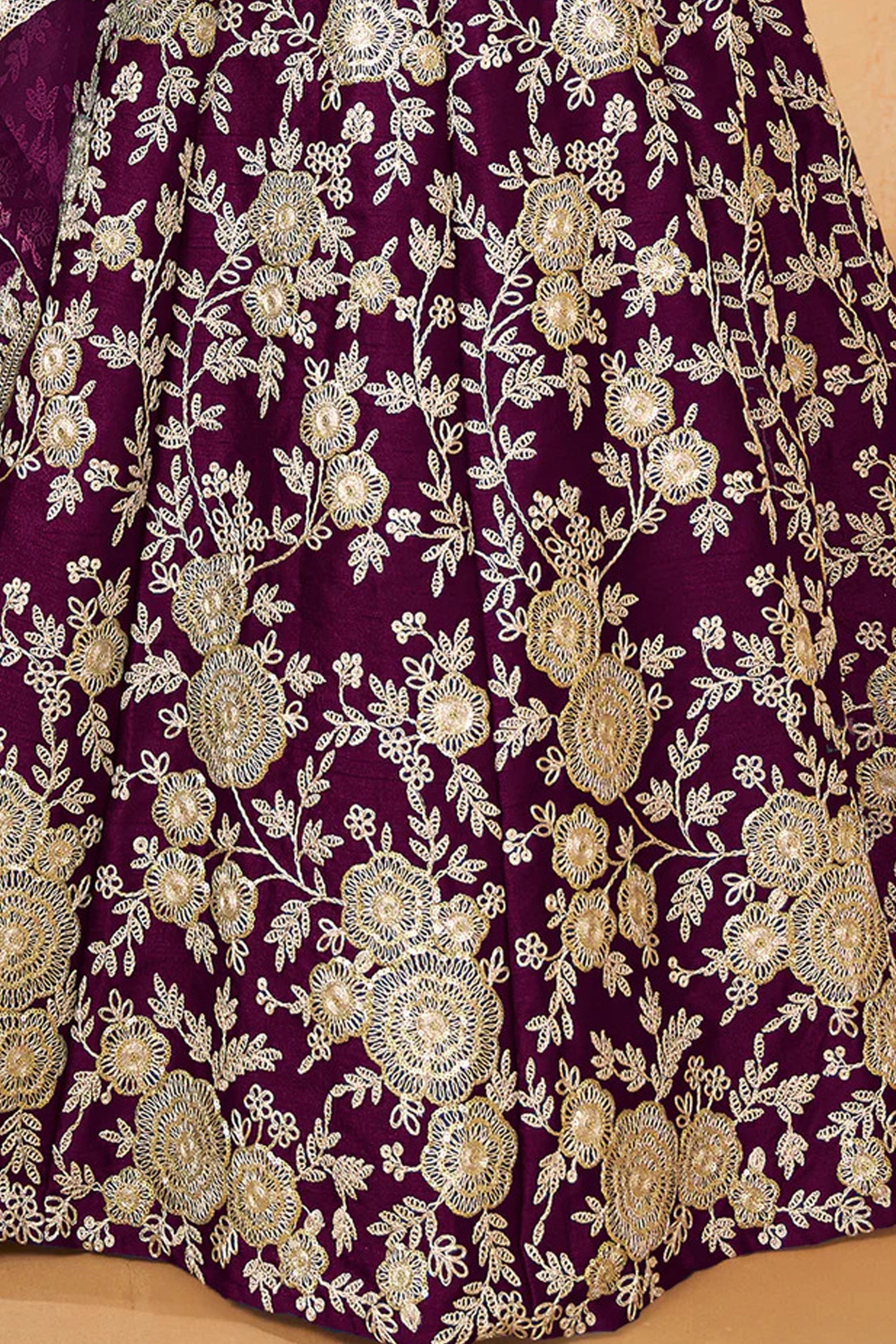 "Celebrate traditions in the USA with our lehengas." 