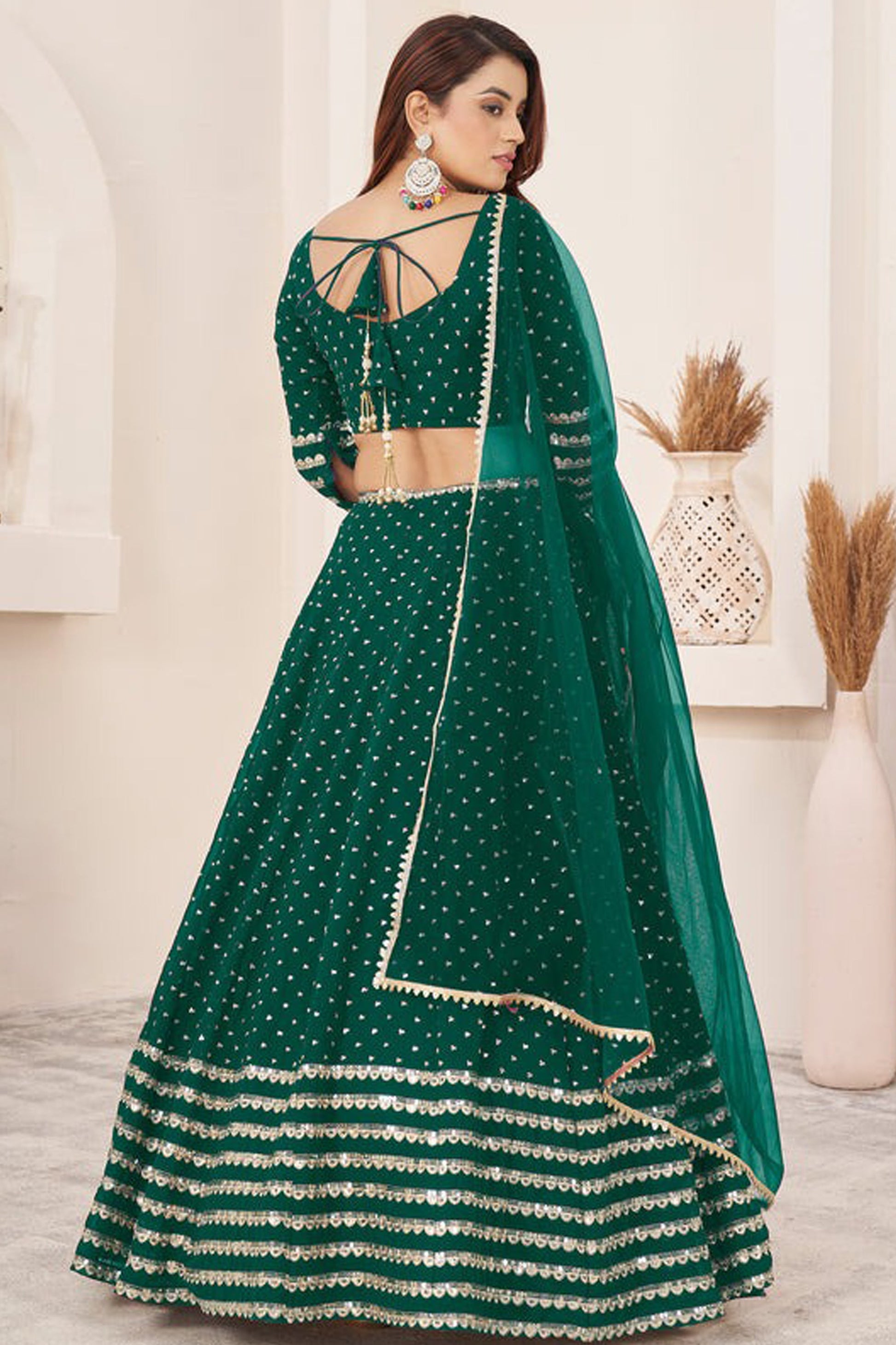 "Lehengas designed for Indian culture in the USA." 