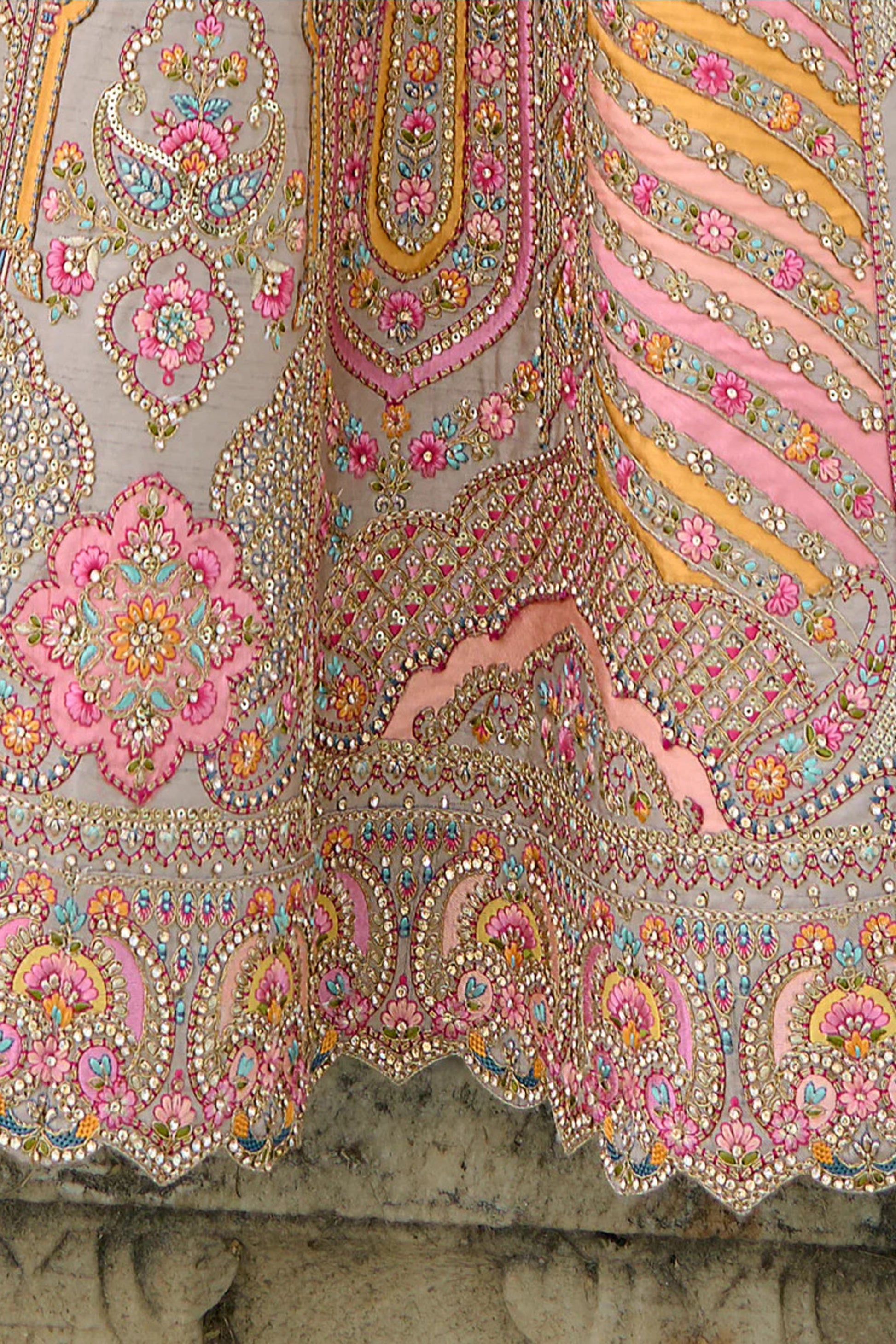 "Desi lehengas for American celebrations." 