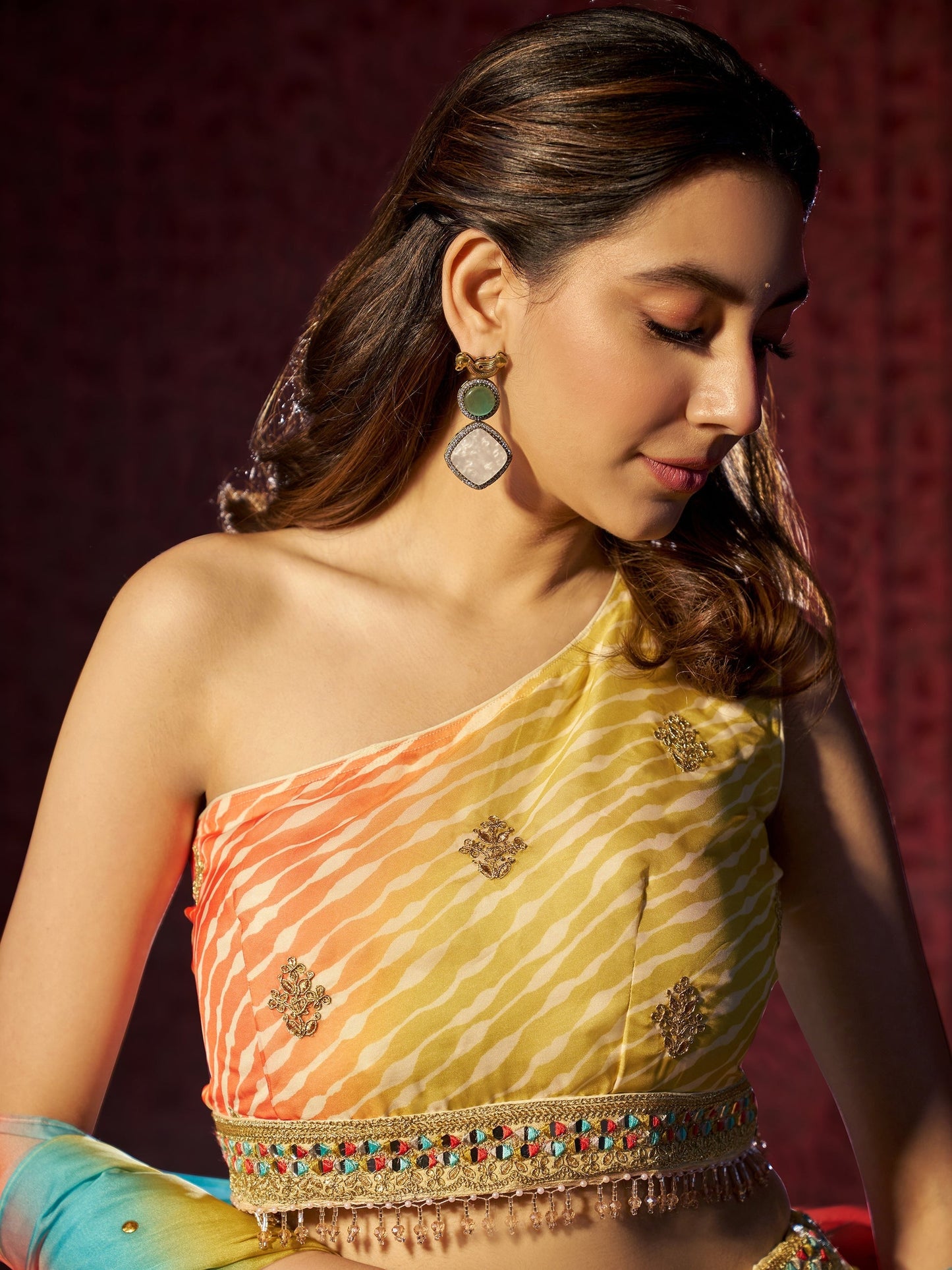 "Lehenga outfits perfect for desi house parties in the U.S."