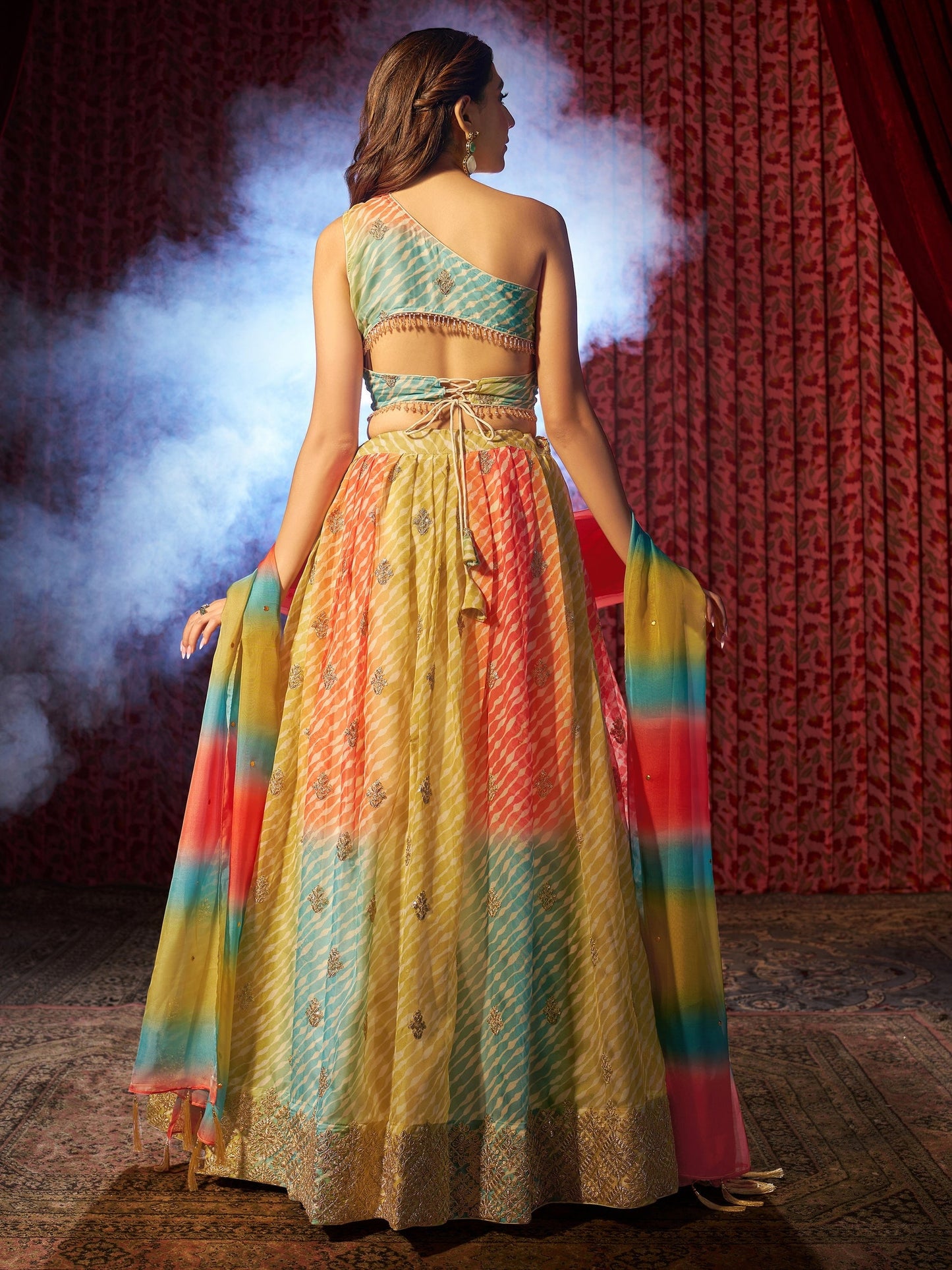 "Lehenga outfits perfect for desi house parties in the U.S."