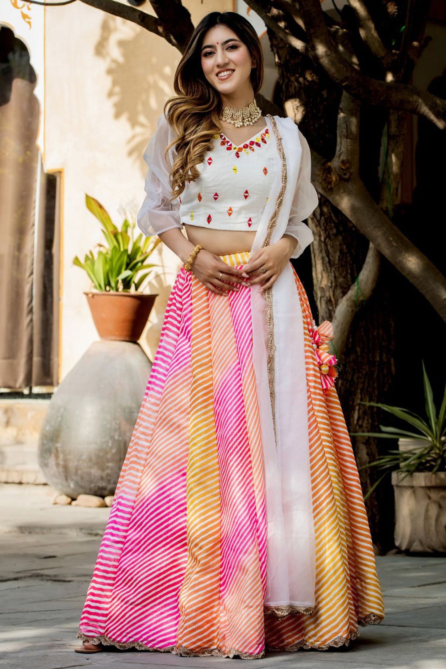 "Lehengas to light up any cultural event in the USA." 