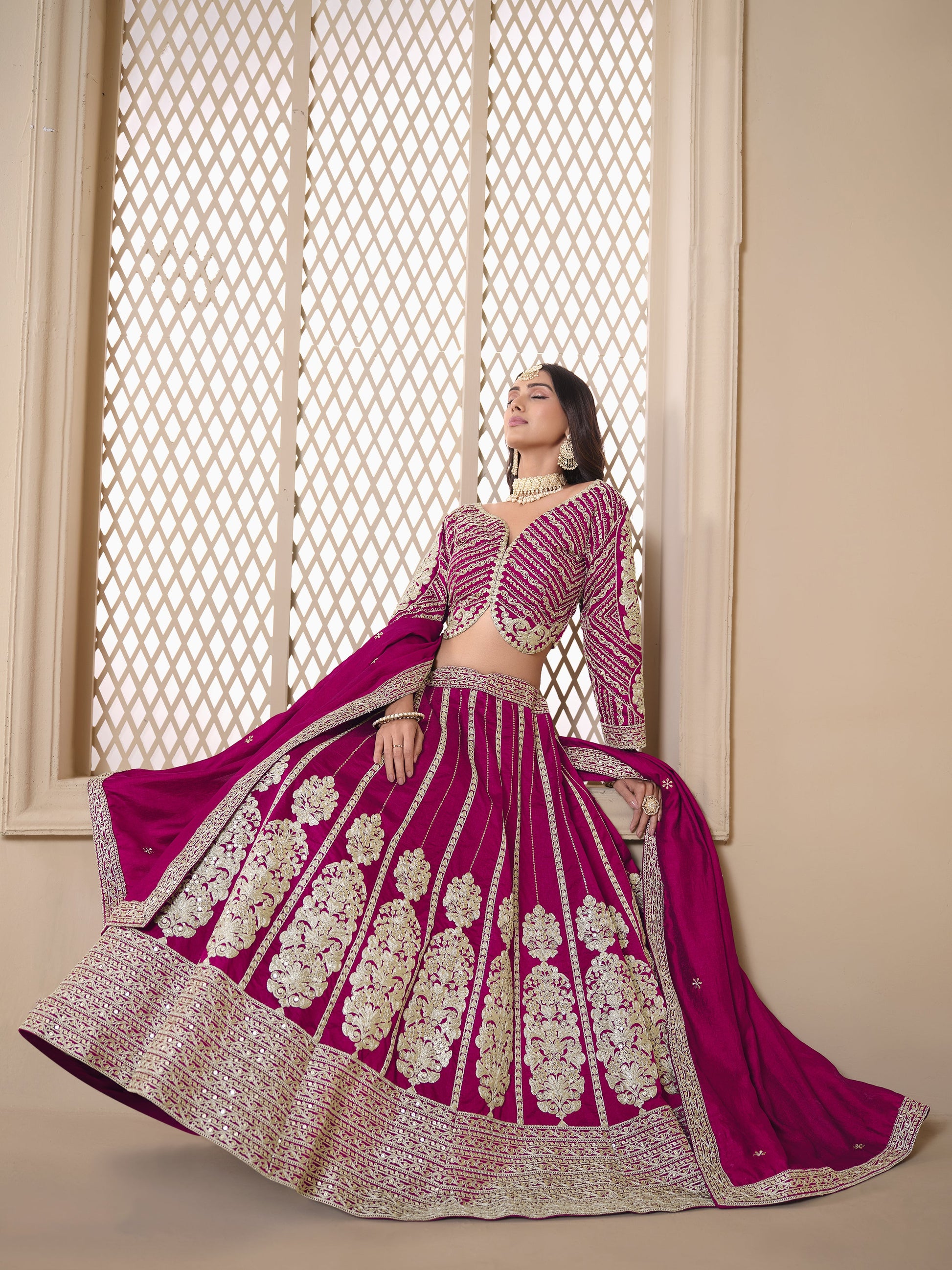 "Lehengas to light up any cultural event in the USA."

