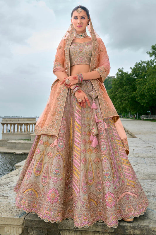 "Desi lehengas for American celebrations." 