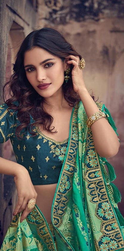 "Gorgeous lehengas for Indian events in the U.S."
