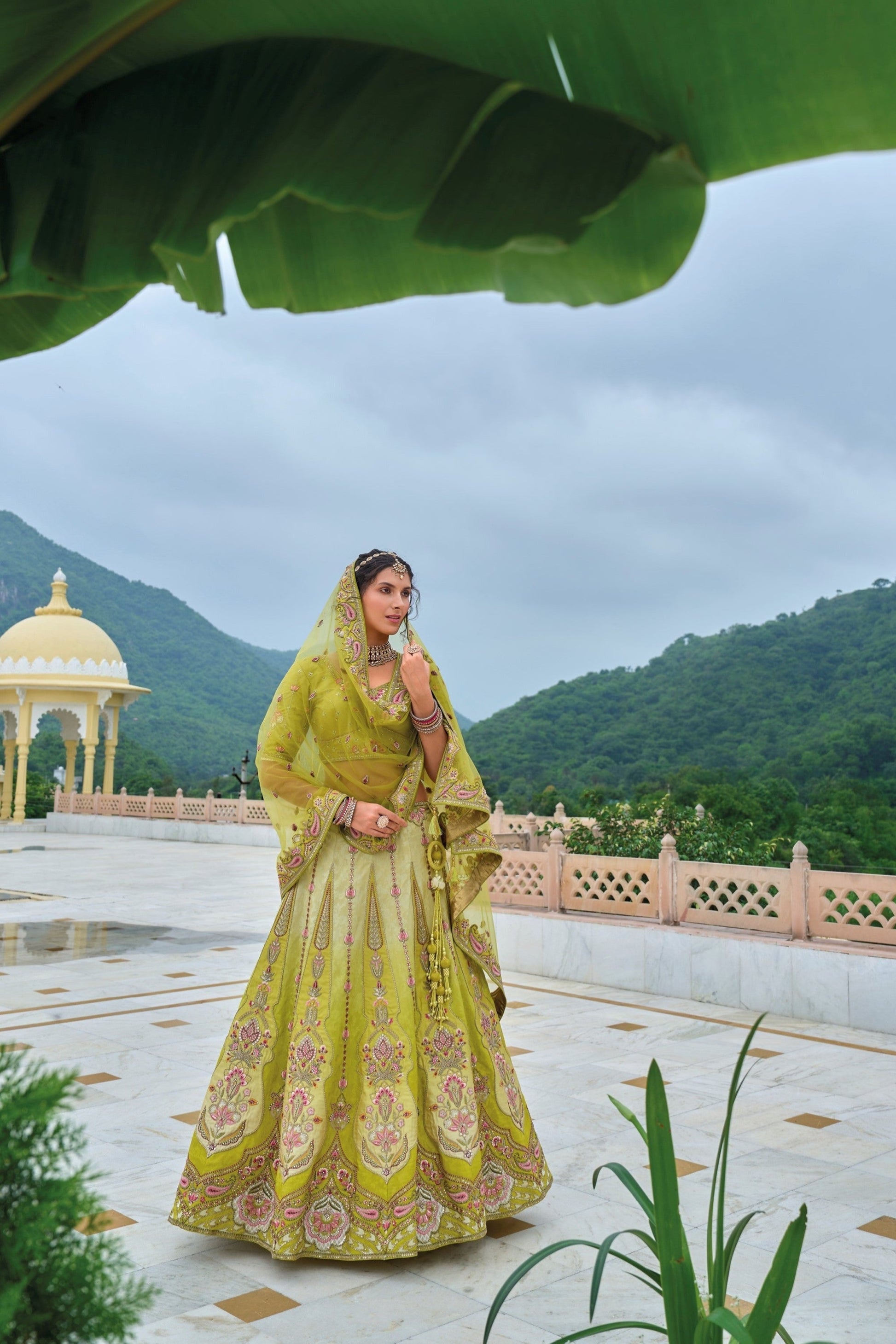 "Dress up for desi events in the U.S. with stylish lehengas." 