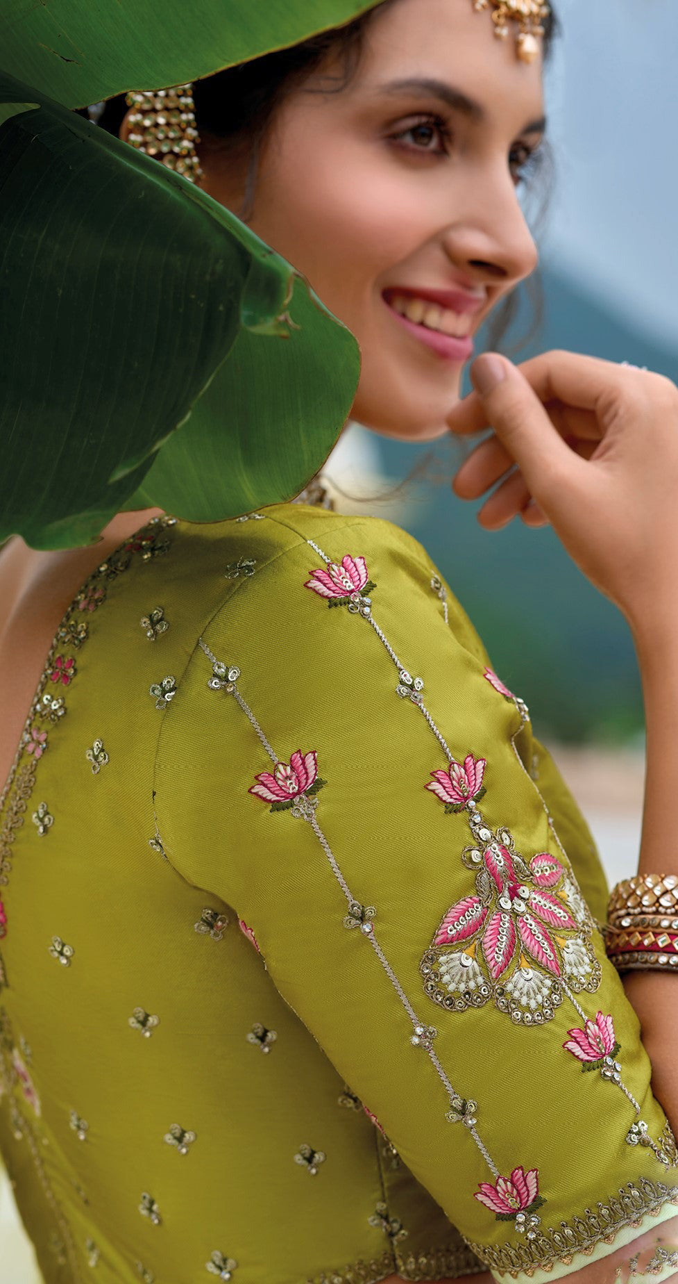 "Dress up for desi events in the U.S. with stylish lehengas." 