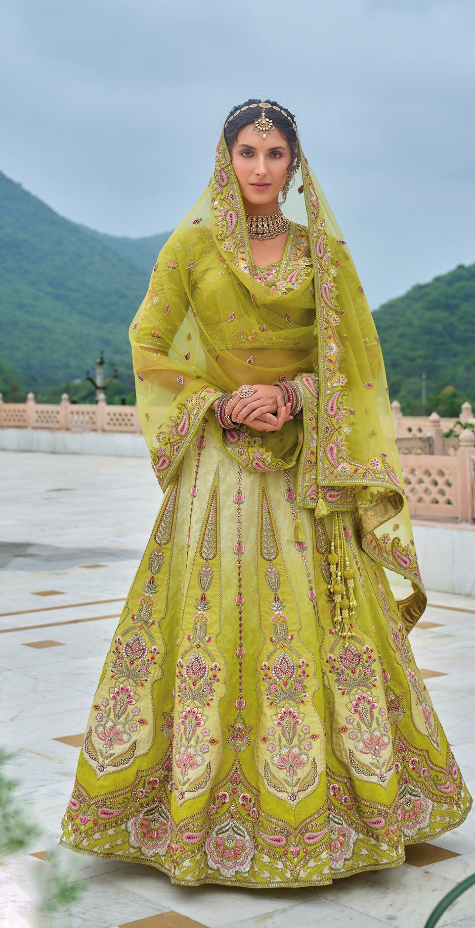 "Dress up for desi events in the U.S. with stylish lehengas." 