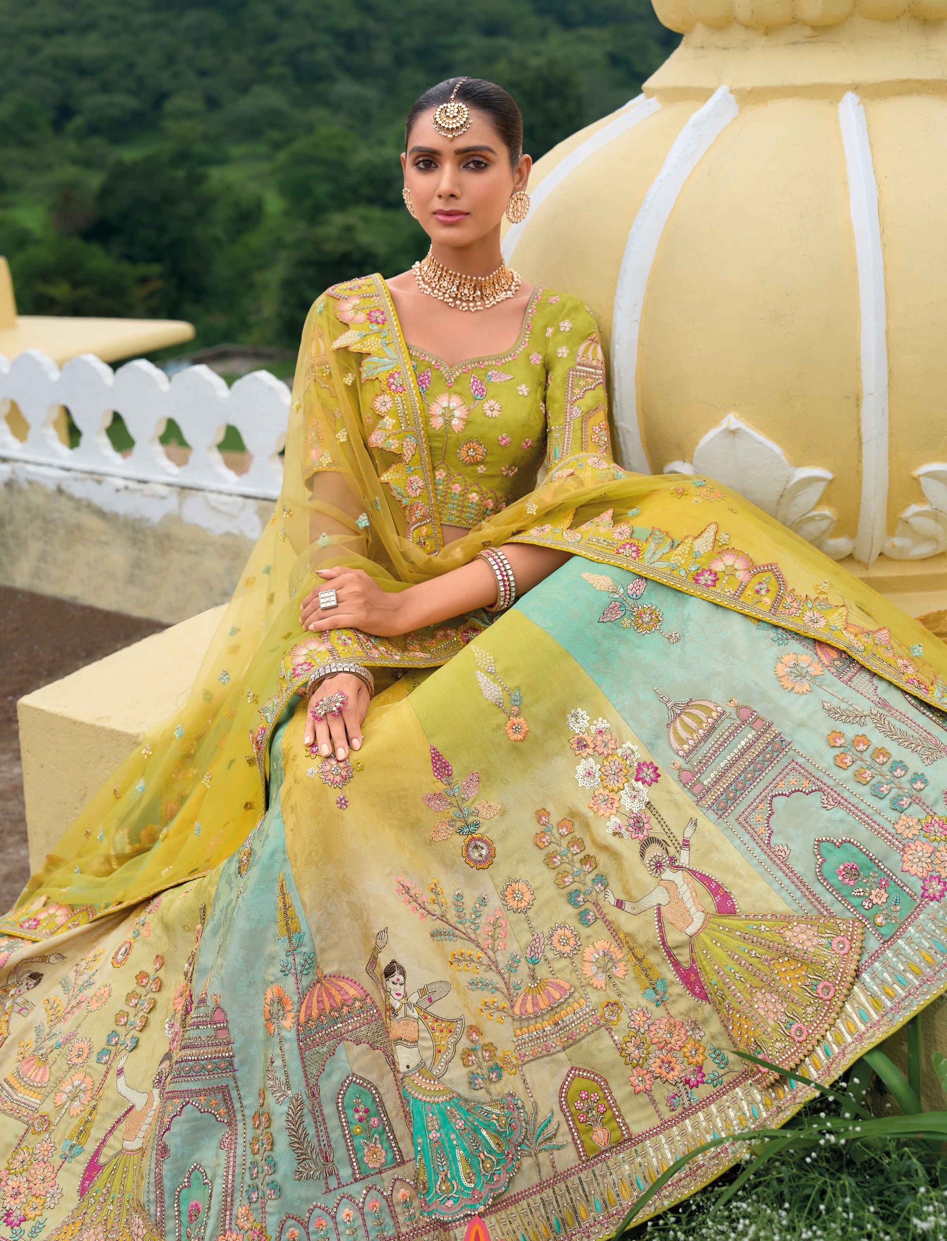 "Lehengas to light up any cultural event in the USA." 