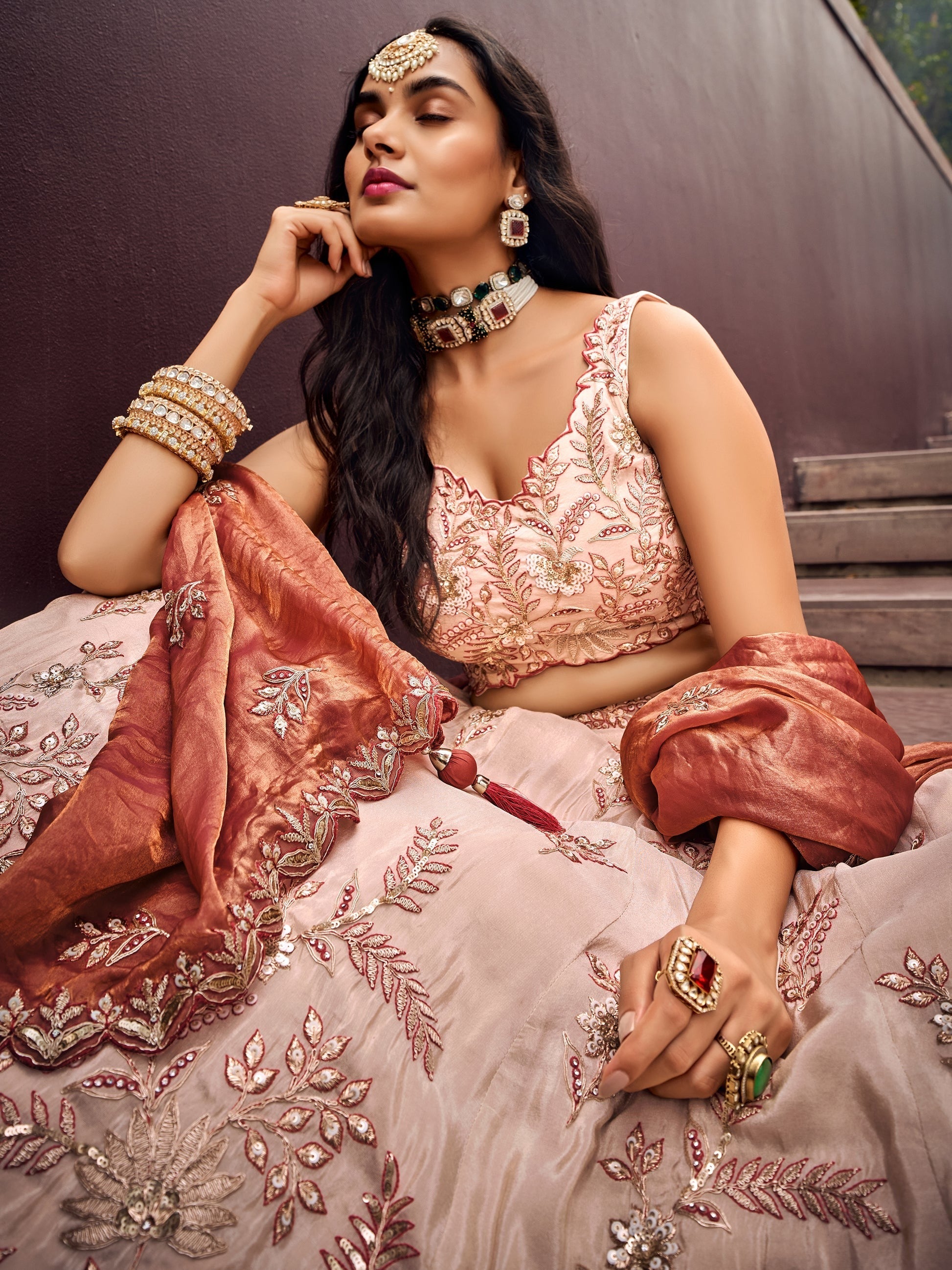 "Lehengas for Indian weddings in the USA."