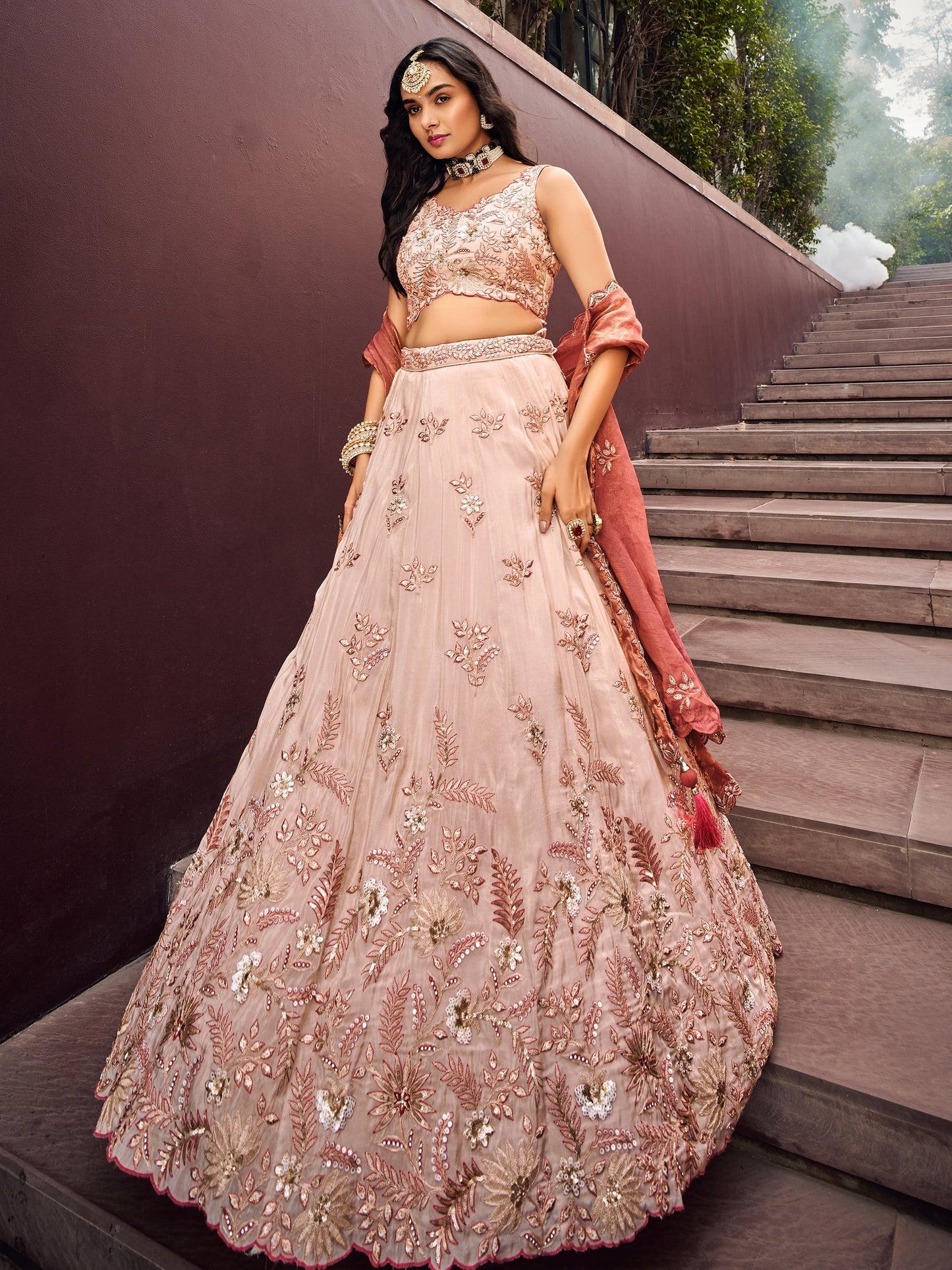 "Lehengas for Indian weddings in the USA."