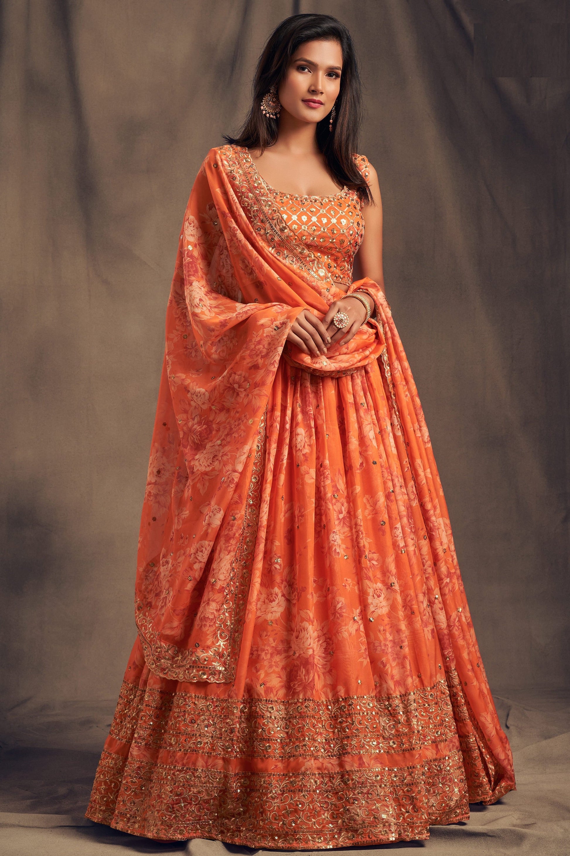 "Desi lehengas for American celebrations." 