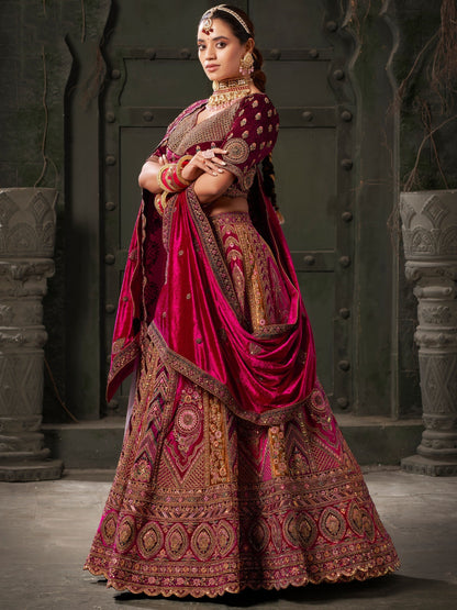 "Celebrate Indian roots in the U.S. with our lehengas."