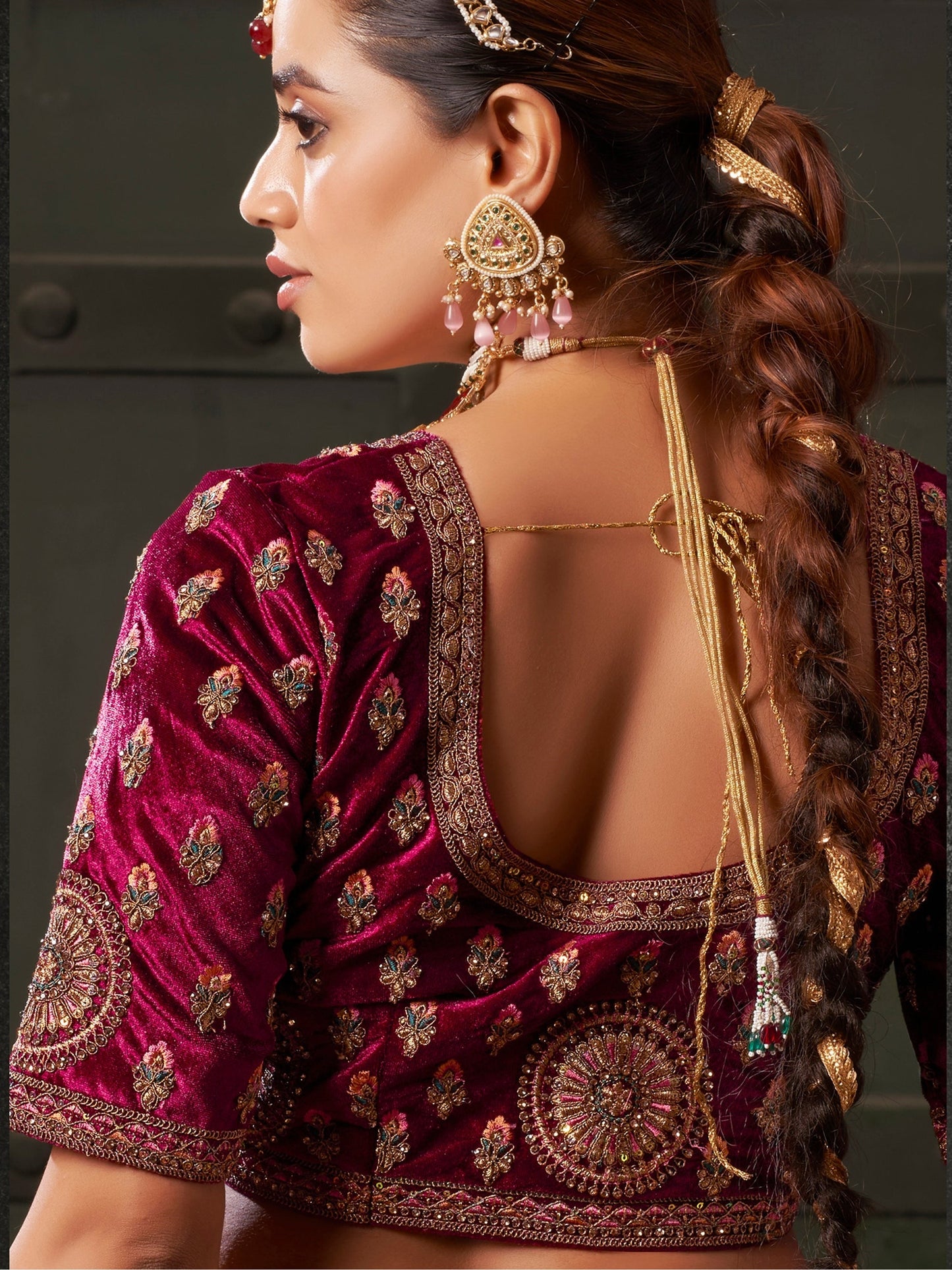 "Celebrate Indian roots in the U.S. with our lehengas."
