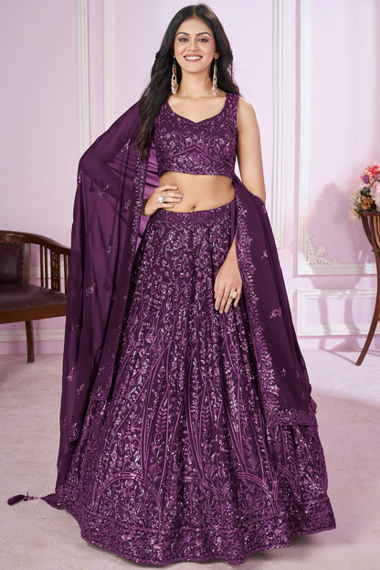 "Gorgeous lehengas for Indian events in the U.S." 