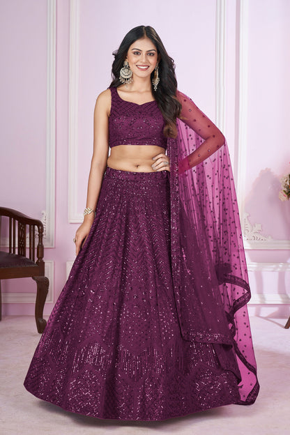 "Gorgeous lehengas for Indian events in the U.S." 