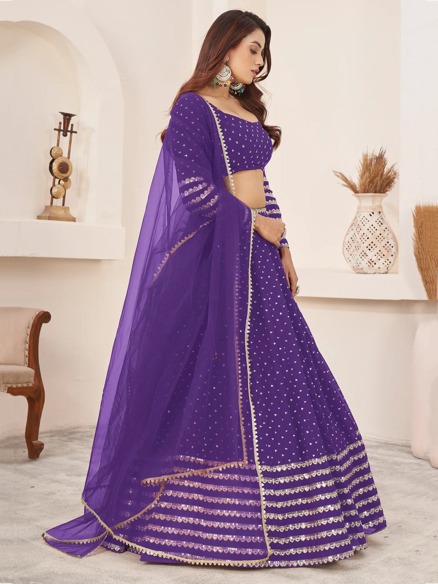 "Lehengas to light up any cultural event in the USA." 